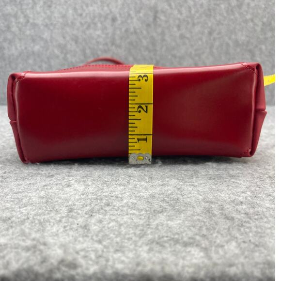 Esprit 1968 Vintage 90s Red Silver Top Handle Crossbody Bag Purse - Picture 6 of 14